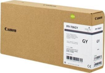 Feyza Bilişim® Canon PFI-706 GY (Gray) Gri Plotter Orijinal Mürekkep Kartuş 700 ml. (6690B001)