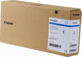 Feyza Bilişim® Canon PFI-707 C (Cyan) Mavi Plotter Orijinal Mürekkep Kartuş 700 ml. (9822B001)