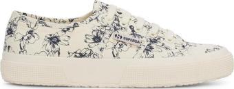 2750 Sketched Flowers Kadın Bej Sneaker