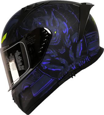 MTS 801 MISION BLUE FULL FACE KASK