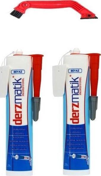 Derzmatik Profesyonel Beyaz 2 Adet 450 Gr Ve 1 Adet  Derz Kazıyıcı