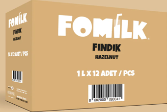 Fomilk Bitkisel Bazlı Fındık İçeceği 1L x 12