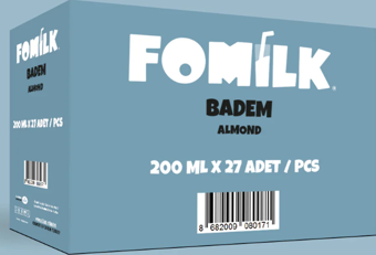 Fomilk Bitkisel Bazlı Badem İçeceği 200ml. x 27