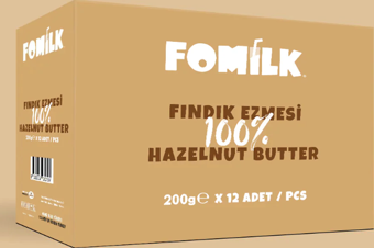 Fomilk %100 Fındık Ezmesi / Hazelnut Butter 200g x 12 Adet