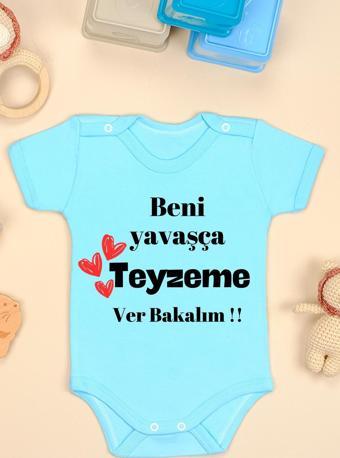 Teyze Aşkı Baskılı Omuz Çıt Çıt Zıbın