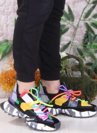 Fort GJ Elanur Rahat Kalın Taban Özel Tasarım Sneaker Kadın Spor Ayakkabı