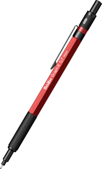 Scrikss Graph-X Metal Versatil 07 mm Kırmızı