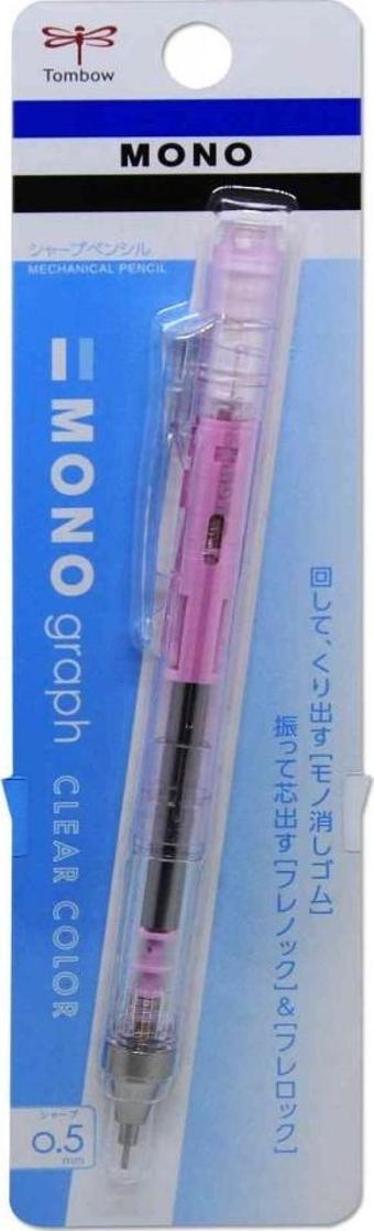 Tombow Mono Graph Clear Versatil Kalem 0,5 Mm Şeffaf Pembe