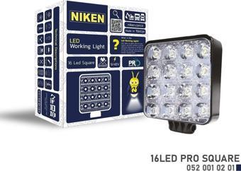 Niken Çalışma Lambası Pro 16 Led Kare