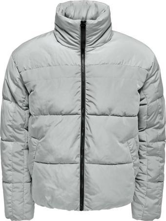 ONSEVERETT PUFFER JACKET OTW açık gri