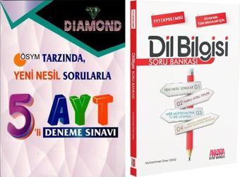 Gür Yayınları AYT DIAMOND 5 li Deneme ve AKM Dil Bilgisi Soru Bankası Seti 2 Kitap - Gür Yayınları