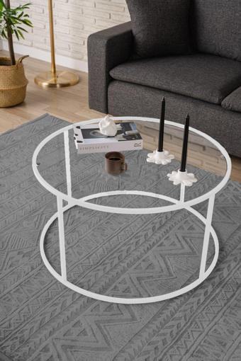 Dekopratik Beyaz Berlin Orta Sehpa 80cm
