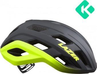 Lazer Strada KinetiCore Yol Kask Mat Koyu Gri Flash Sarı (M 55/59cm)