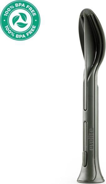 Evolite Combo 3 in 1 Çatal Kaşık Set (HAKİ)