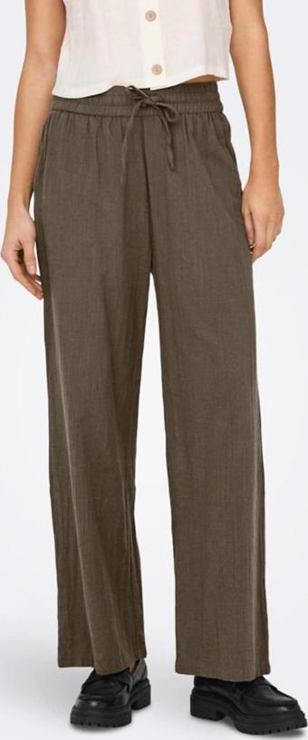 ONLTIZANA COTTON LOOSE PANTS WVN NOOS KAHVERENGİ