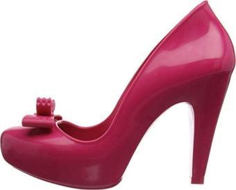 Mel By Melissa Rasberry II 32127 Pink Pembe Platform Topuklu PVC Kurdele Detaylı Kadın Ayakkabı