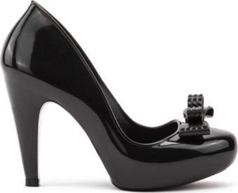 Mel By Melissa Rasberry II 32127 Pink Siyah Platform Topuklu PVC Kurdele Detaylı Kadın Ayakkabı 