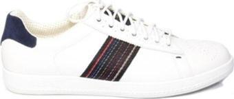 Paul Smith SMXG P215 White Deri Sneaker Beyaz Sport Düz Taban Erkek Ayakkabı 