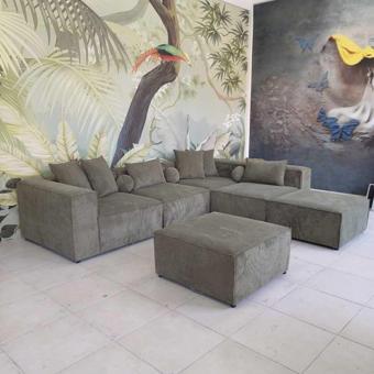 Dream Garden Angelo 6 Modül Köşe Koltuk Takımı Fitilli Kadife