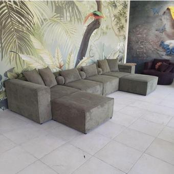 Dream Garden Angelo 6 Modül Modüler Köşe Koltuk Takımı Yeşil