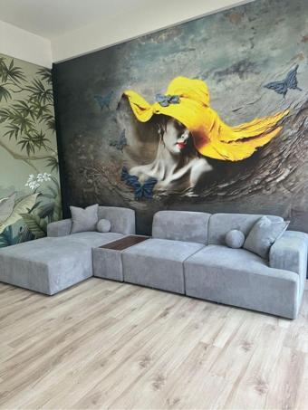 Erduran Mobilya Monza 3 Modül Sehpalı Modüler Köşe Koltuk Takımı