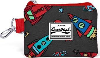 Coral High Kids Uzay Desenli Bozuk Para Çantası - Gri - Erkek Çocuk 21730