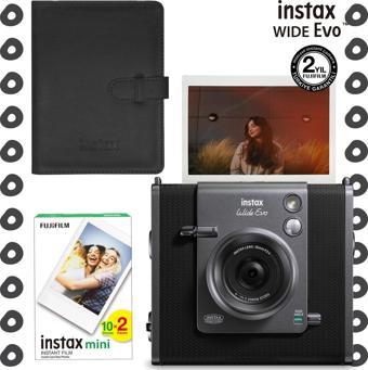 Instax Wide Evo Anında Baskı Hybrid Fotoğraf Makinesi 20'li Film ve Wide Albüm Hediye Seti