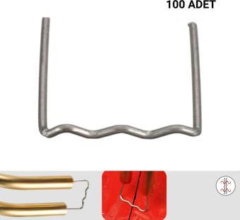 Prolektro 100 Adet 0,8 Mm Düz Tip Plastik Kaynak Zımba Teli