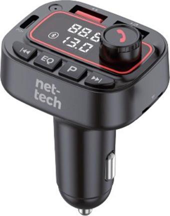 araba araç içi şarj aleti cihazı Siyah araç şarj aleti+Bluetooth fm transmitter( 30W PD hızlı Şarj )