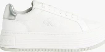 Calvin Klein Kadın Platform Taban Beyaz Sneaker
