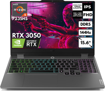 Lenovo LOQ 15ARP9 Ryzen 5-7235HS 16 GB 1 TBSSD 15.6" FHD FreeDos Gaming Notebook 83JC000PTR BT2