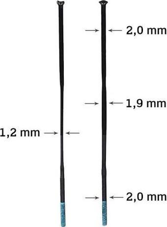 Shimano Ultegra WH-R8170-C50 Jant Seti için jant teli 253mm 