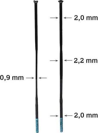 Shimano Dura Ace WH-R9200-C50 Jant Seti için jant teli 258mm 