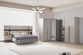 Ren Köşe Yatak Odası Takımı %100 MDF 