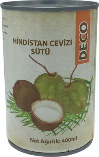 Deco De&Co Coconut Milk Hindistan Cevizi Sütü 400 Ml.