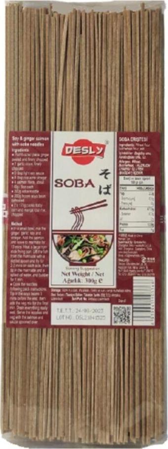 Desly Soba Noodle Erişte 300 Gr / Japon Eriştesi