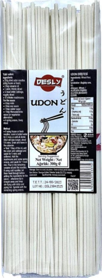 Desly Udon Erişte Noodle 300 Gr / Japon Eriştesi 300 Gr