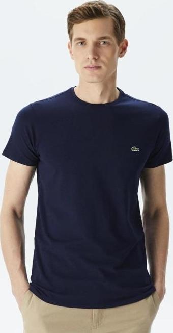 Lacoste Erkek Bisiklet Yaka Pamuk  Erkek T-Shirt