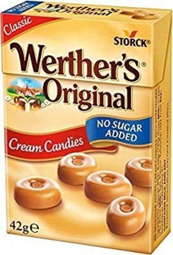 Storck Werther'S Original Cream Candies 42G(Şeker Ilavesiz)