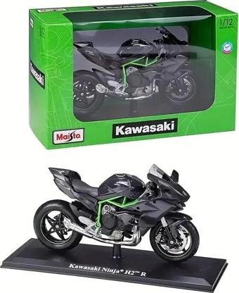 Kawasaki Ninja H2 R 1:12 Ölçekli Döküm Motosiklet Modeli Spor Tutkunları İçin Koleksiyonluk