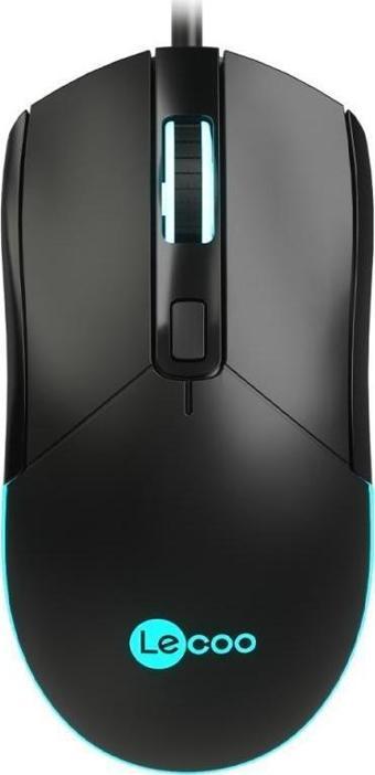 Lecoo  Ms120 Kablolu Optik Mouse Siyah 2400dpi