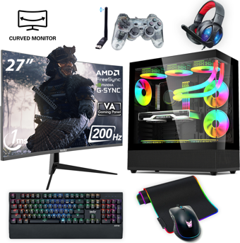 NextGen A-X i5-13400F 32GB 1TB M.2 NVMe RTX 3070 8GB 27" 200HZ 240mm Sıvı Soğutma Oyuncu Masaüstü Bilgisayarı 