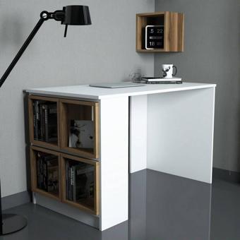 Variant Mobilya Box Çalışma Masası Beyaz Ceviz