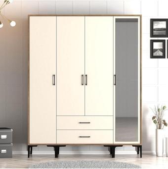 Variant Mobilya Kumsal 4 Kapılı Gardrop Str - Krem