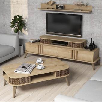 Variant Mobilya Eylül Tv Ünitesi Ve Orta Sehpa Takımı - Meşe