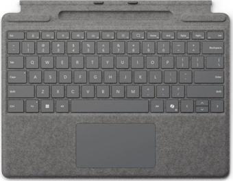 Microsoft Surface Pro Copilot+, Pro 10, Pro 9, Pro 8 Uyumlu Q US İngilizce Klavye (Kalemsiz) – Gri – 8XA-00238