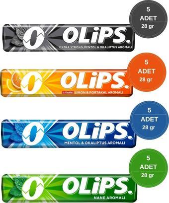 Olips Stick Karışık Şeker Paketi 28gr - 20 Adet