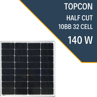 LEXRON 140W HALF CUT TOPCON GÜNEŞ PANELİ