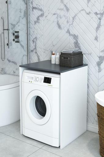 Modalanka Çamaşır Makinesi Kurutma Makinesı Dolabı Kapaksız Dolap Banyo Dolabı