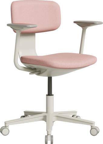 Tesla Comfort Çalışma Koltuğu - Pembe Kumaş 61x74-86x60 cm